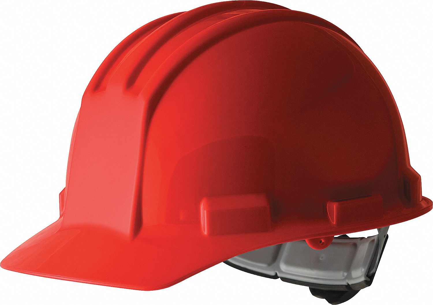 HARD HAT, FULL BRIM, 4-POINT RATCHET, CSA Z94.1-2005, RED, SIZE 6 1/2-8, POLYETHYLENE