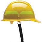 FIRE HELMET, CAP STYLE, THERMOPLASTIC, 6-POINT PINLOCK, WHITE, 6½ TO 8, HOOK-AND-LOOP