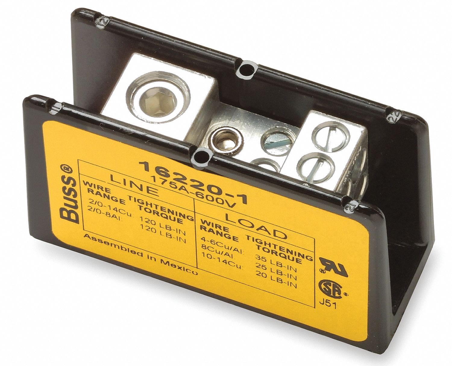 PDBFS220 - Eaton Bussmann - TERMAL BLOCK, POWER DISTRIBUTION, 1POS