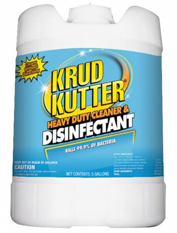 Disinfectant Cleaner: Bucket, Ready to Use, Liquid, Unscented, Krud Kutter®