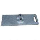 GUARDRAIL SYSTEM BASE, 30 IN X 5 IN, PERMANENT, BASE, 2 STRUCTURAL PIPE FITTINGS