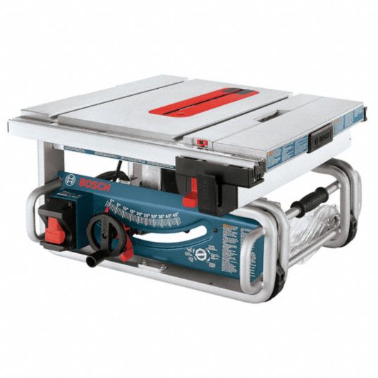 BOSCH Table Saw, Folding Stand Type, 10 in Blade Dia., 5/8 in Arbor