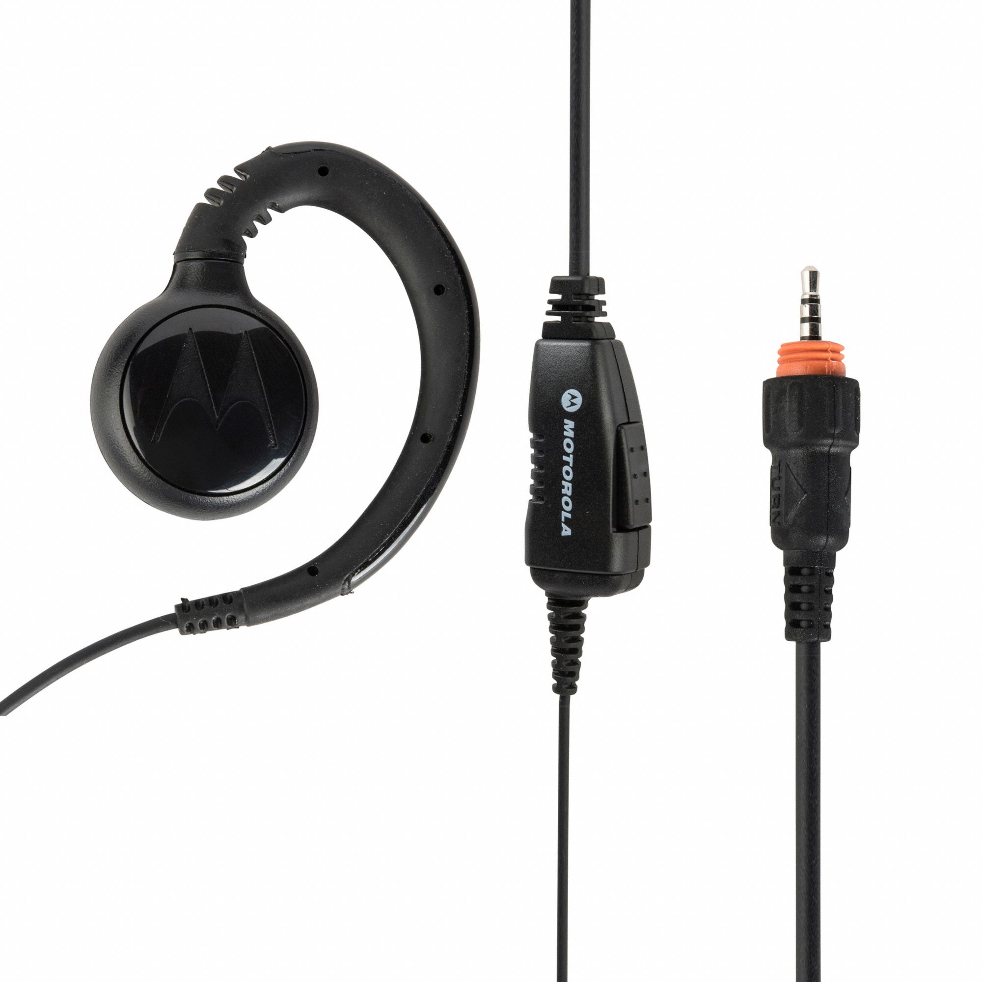MOTOROLA Earpiece, Black, 48 In. L, Ear Loop 10K218HKLN4455F Grainger