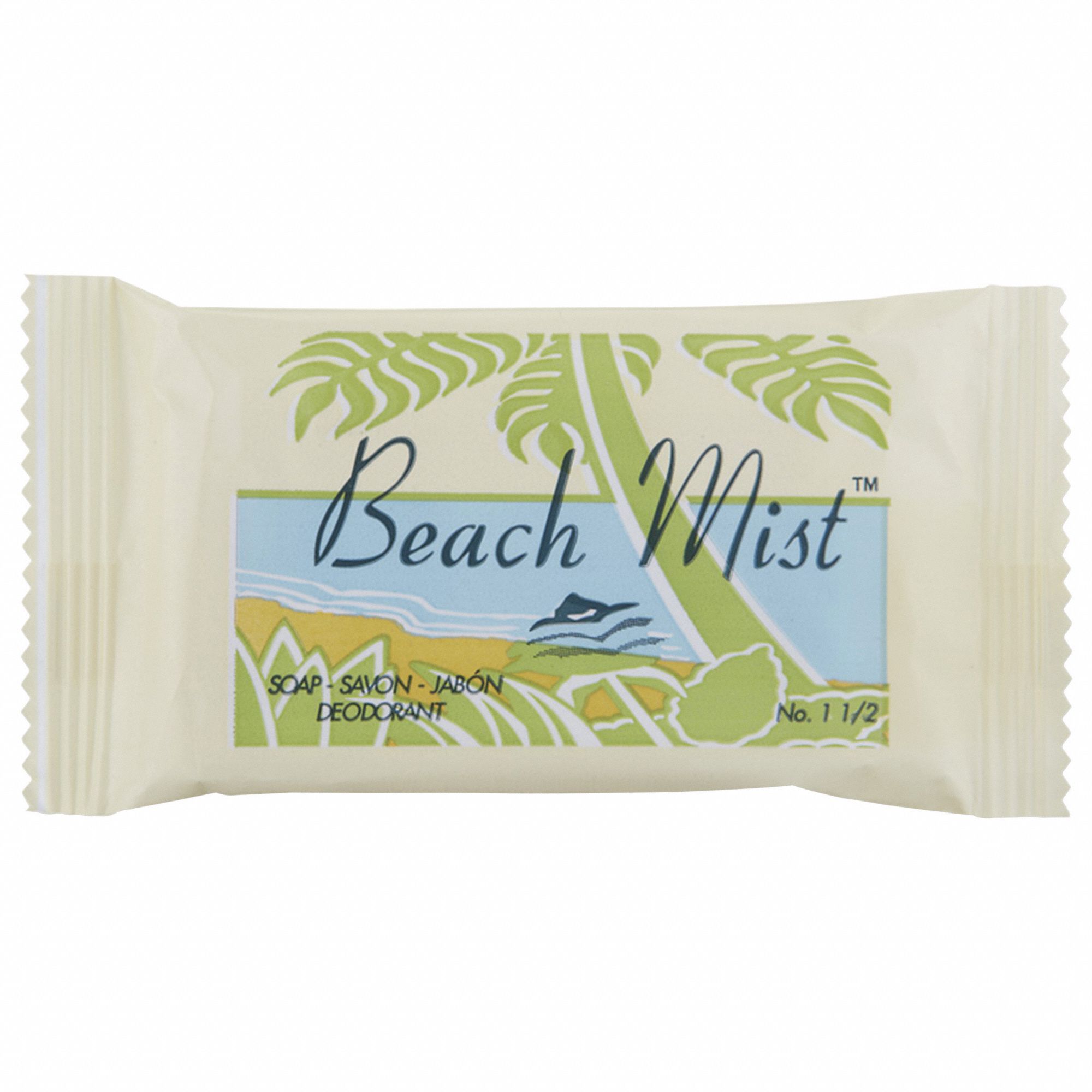 Body Soap: Beachmist, #1-1/2, Wrapped, Fresh, Deodorant, 500 PK