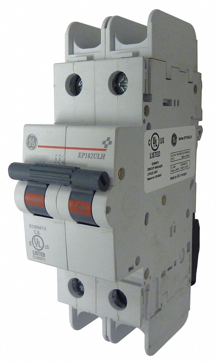 GE IEC Miniature Circuit Breaker, Amps 20 A, Curve Type D, AC Voltage