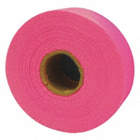 ARCTIC FLAGGING TAPE, UV RESISTANT, PINK GLO, 125 FT X 1 IN, 5.2 MIL, PVC