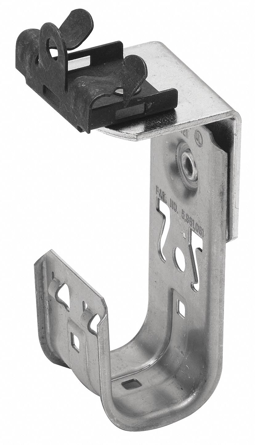 1 5/16” J Hook with Hammer on Beam Clamp 1/8”-1/4” Flange