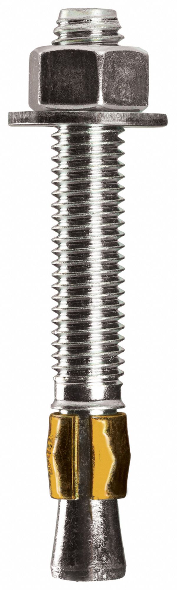 DRYWALL ANCHOR, W/#6 SCREWS, 52 LB SAFE LOAD, 3/8 TO 5/8 IN GRIP RANGE, 1 IN L, NYLON, PK 200