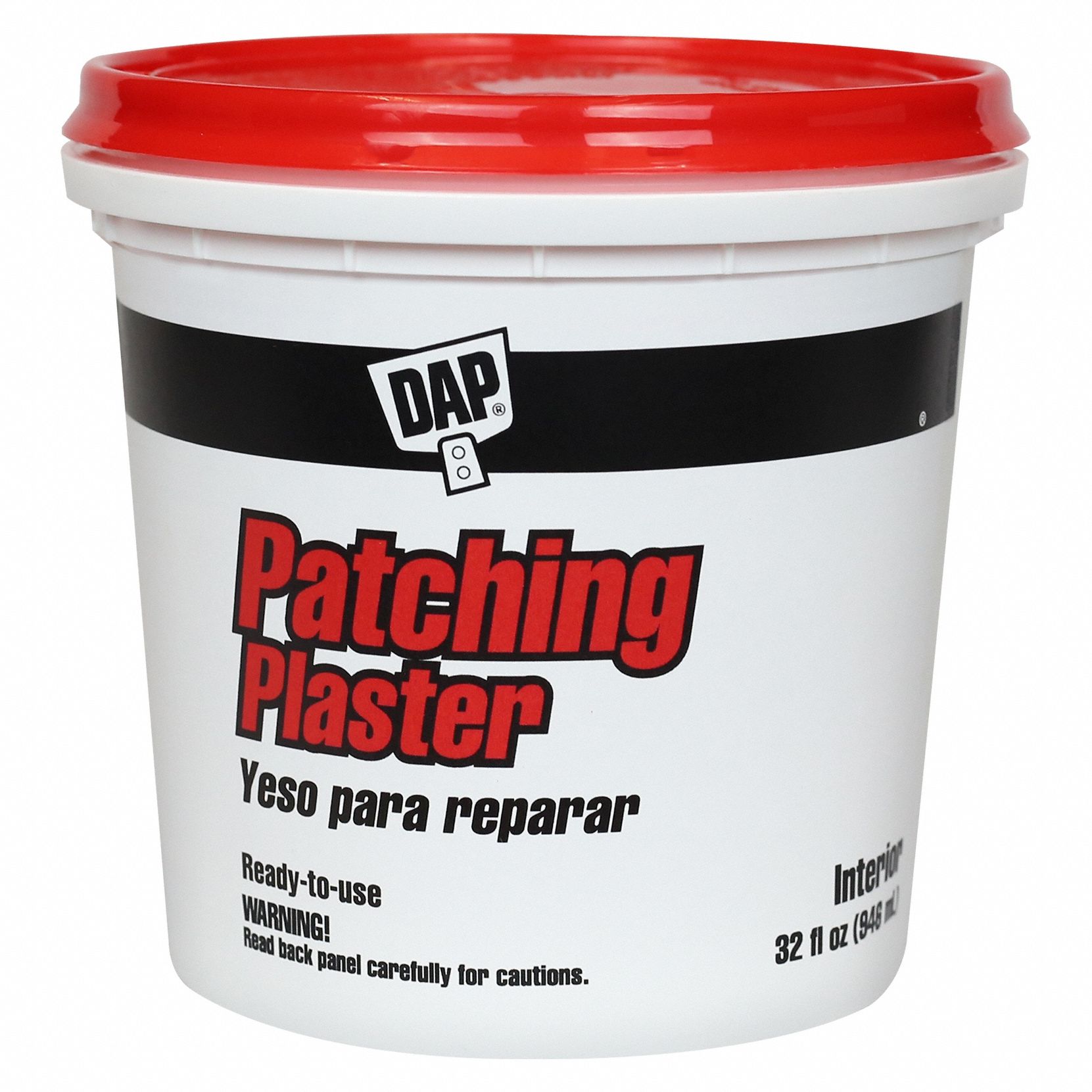 STUCCO PATCHING COMPOUND, PATCHING PLASTER, 32 OZ, PAIL, WHITE