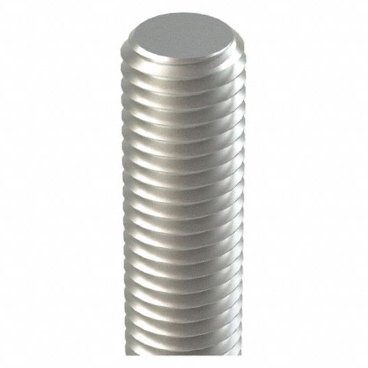 5/8-18 Thread Size, Stainless Steel, Fully Threaded Rod -  29DT98