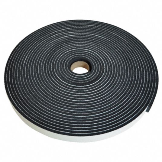 Foam Tape: Continuous Roll, Black, 2 in x 10 yd, 1/8 in Tape Thick, 1 Pack  Qty, Polyethylene Foam - Grainger