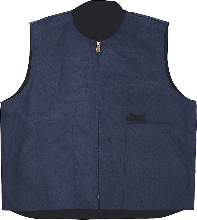 VEST QUILTED NAVY XL