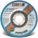 FAST CUT WHEEL, TYPE 27, 24 GRIT, 13,300 RPM, GRADE T, 4 1/2 X 1/8 IN, 7/8 IN ARBOR