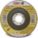 DEPRESSED GRINDING WHEEL,GRADE S,12,250 RPM,24 GRIT,TYPE 27,WHT,5 X 1/4 IN,7/8 IN ARBOR,AL OXIDE