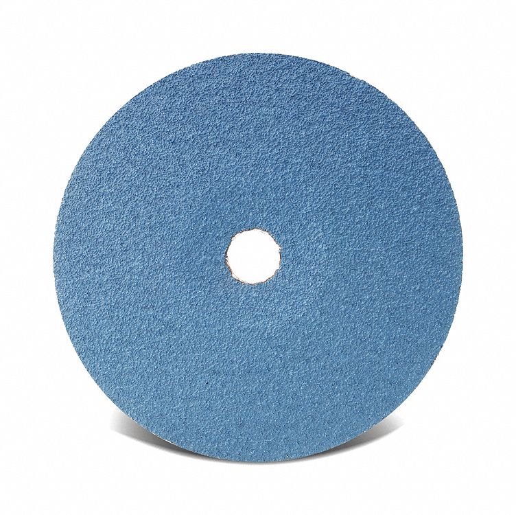 SANDING DISC, EXTREME-HEAT, 36 GRIT, RPM 8 600, 7 X 7/8 IN, ZIRCONIA RESIN FIBRE/ALUM OXIDE