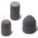 RESIN ABRASIVE CONE, TYPE 17, 18100 RPM, 3 X 2 IN, ARBOR 5/8 IN, ALUMINUM OXIDE