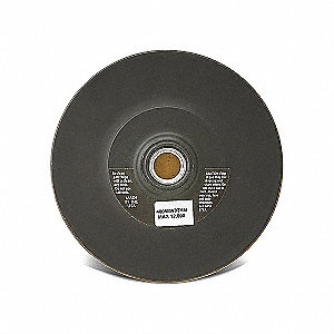 HOOK-AND-LOOP BACKING PAD, 10000 MAX RPM, 4 1/2 IN DIA, BACK MOUNTING SIZE 5/8"-11, 1/4 IN THICK