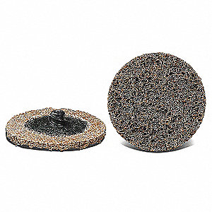 SURFACE CONDITIONING DISC, QUICK-CHANGE, COARSE, BROWN, 2 IN, NON-WOVEN
