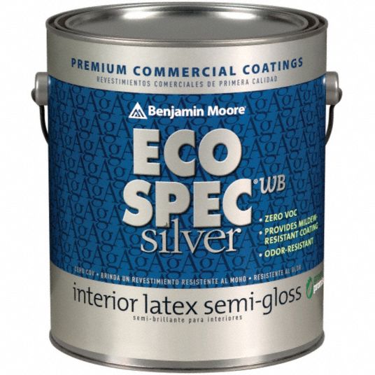 BENJAMIN MOORE SemiGloss Interior Paint, Dinner Party, 1 gal 10M403