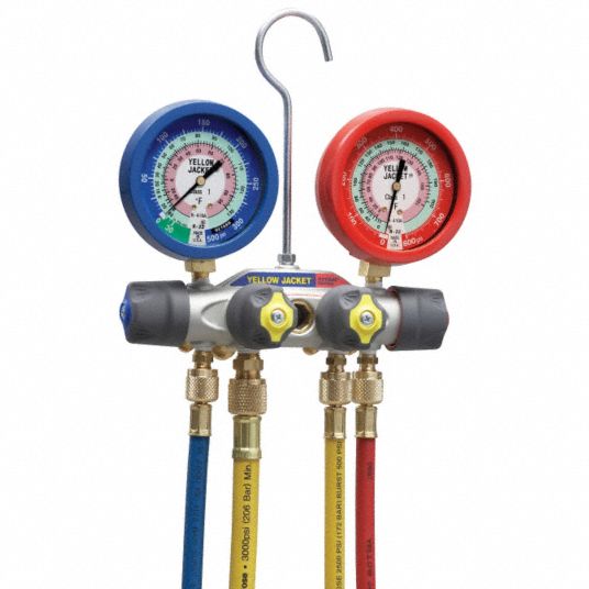 A/C Air Conditioning Refrigerant Manifold Gauge Set With High/Low