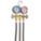 MANIFOLD GAUGE, 2 VALVES, 3 HOSES, PLUS II SERIES, 3⅛ IN GAUGE DIAMETER