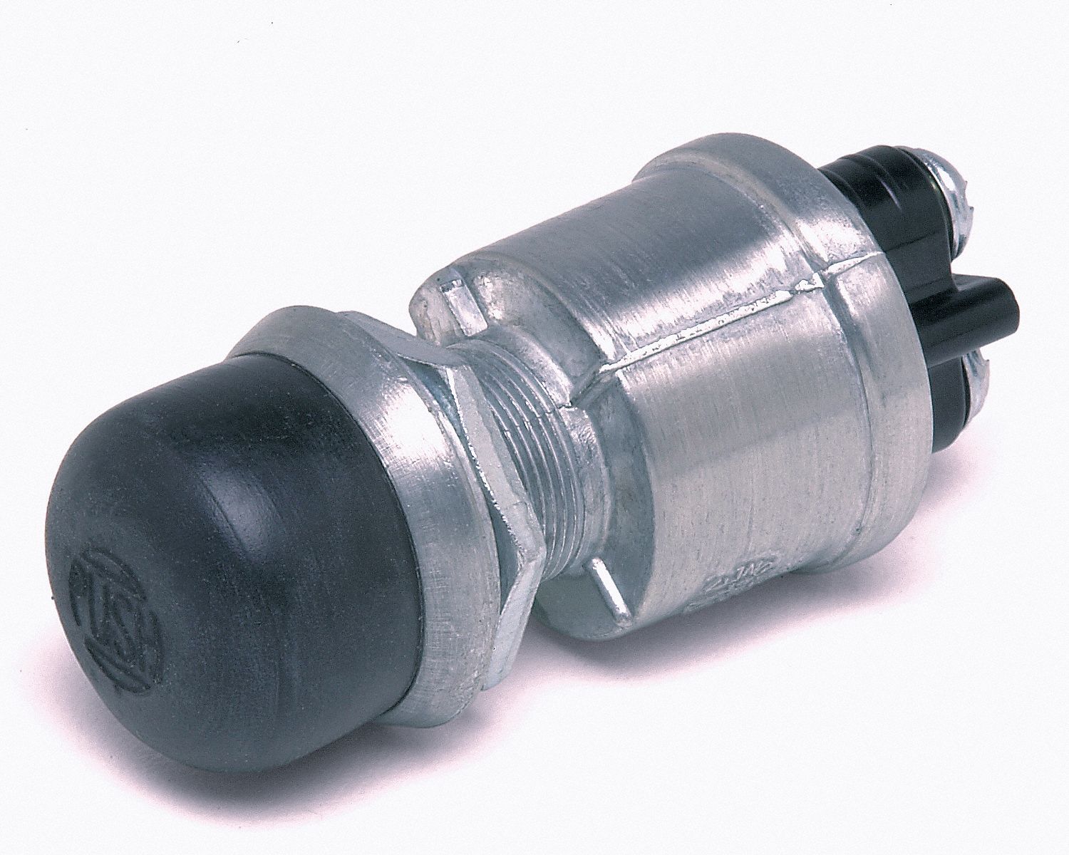 INTERRUPTEUR À BOUTON-POUSSOIR MOMENTANÉ AVEC CAPUCHON,36 VDC,OR,ARGENT,14.3 MM X 5/8"-32,CHROMÉ