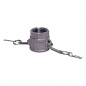 FEMALE COUPLER D, CAM & GROOVE, 250 PSI, 36 MM HEX SIZE, TEMP -101 ° C TO 260 ° C, 1 IN NPT, ST STEEL