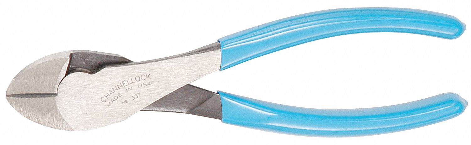 DIAGONAL CUTTING PLIER, STANDARD, STRAIGHT, OVAL, ¾ IN JAW L, 1¼ IN JAW W, 7 IN OVERALL L
