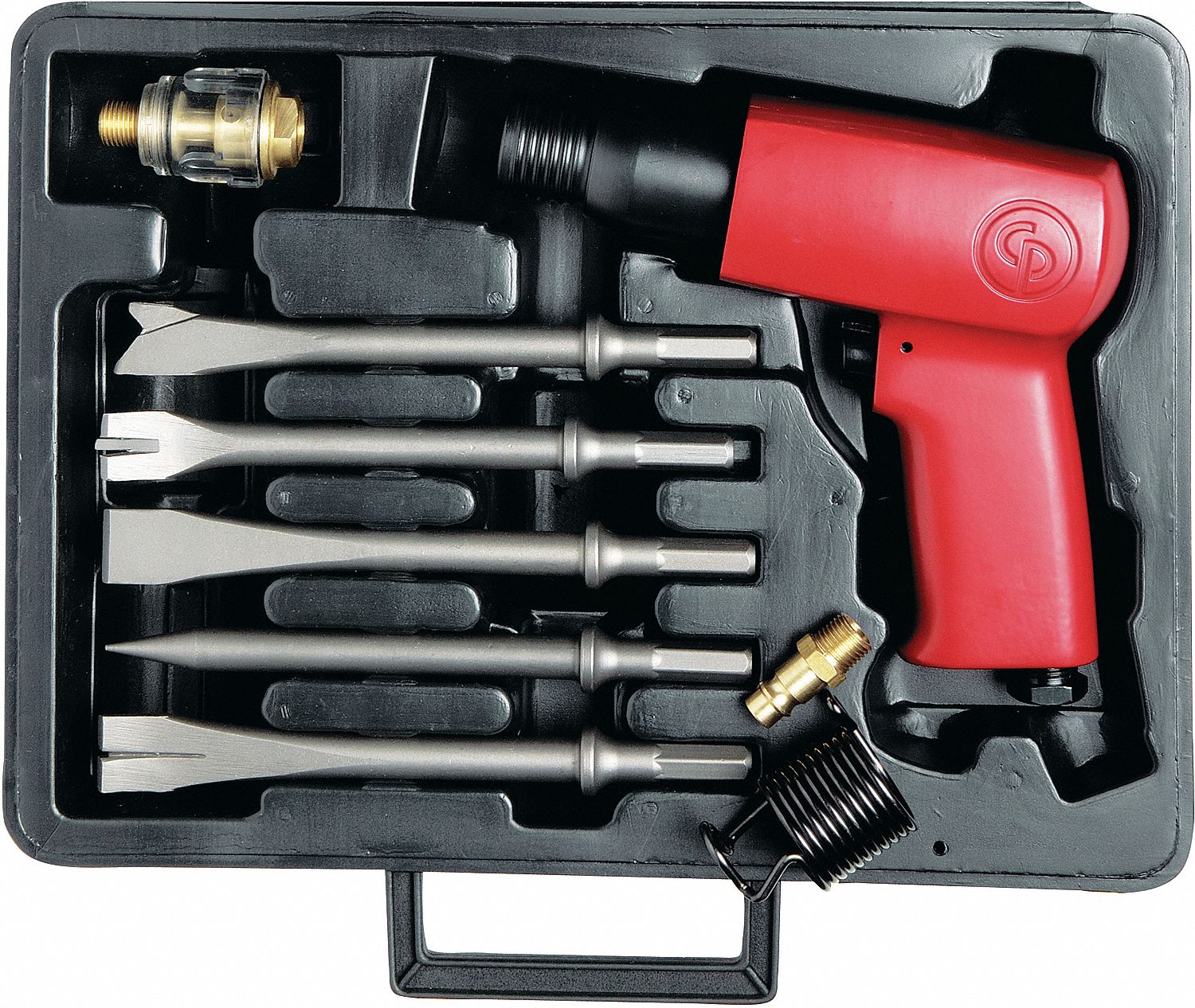 HAMMER AIR W/4 CHISELS + CASE