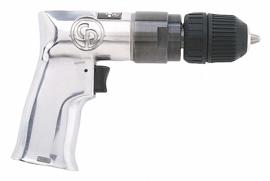 DRILL, 3/8 IN CHUCK SIZE, INDUSTRIAL DUTY, 2,400 RPM FREE SPEED, 0.5 HP, KEYLESS