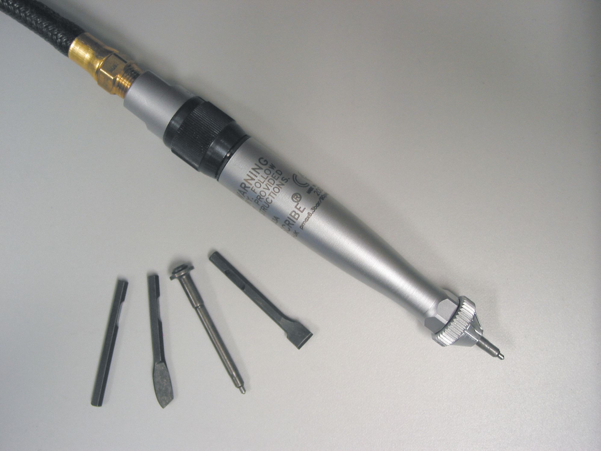 Pneumatic Engraver Air Scribe Hammer with Hose Engraving Pen Tool 13.000 BPM