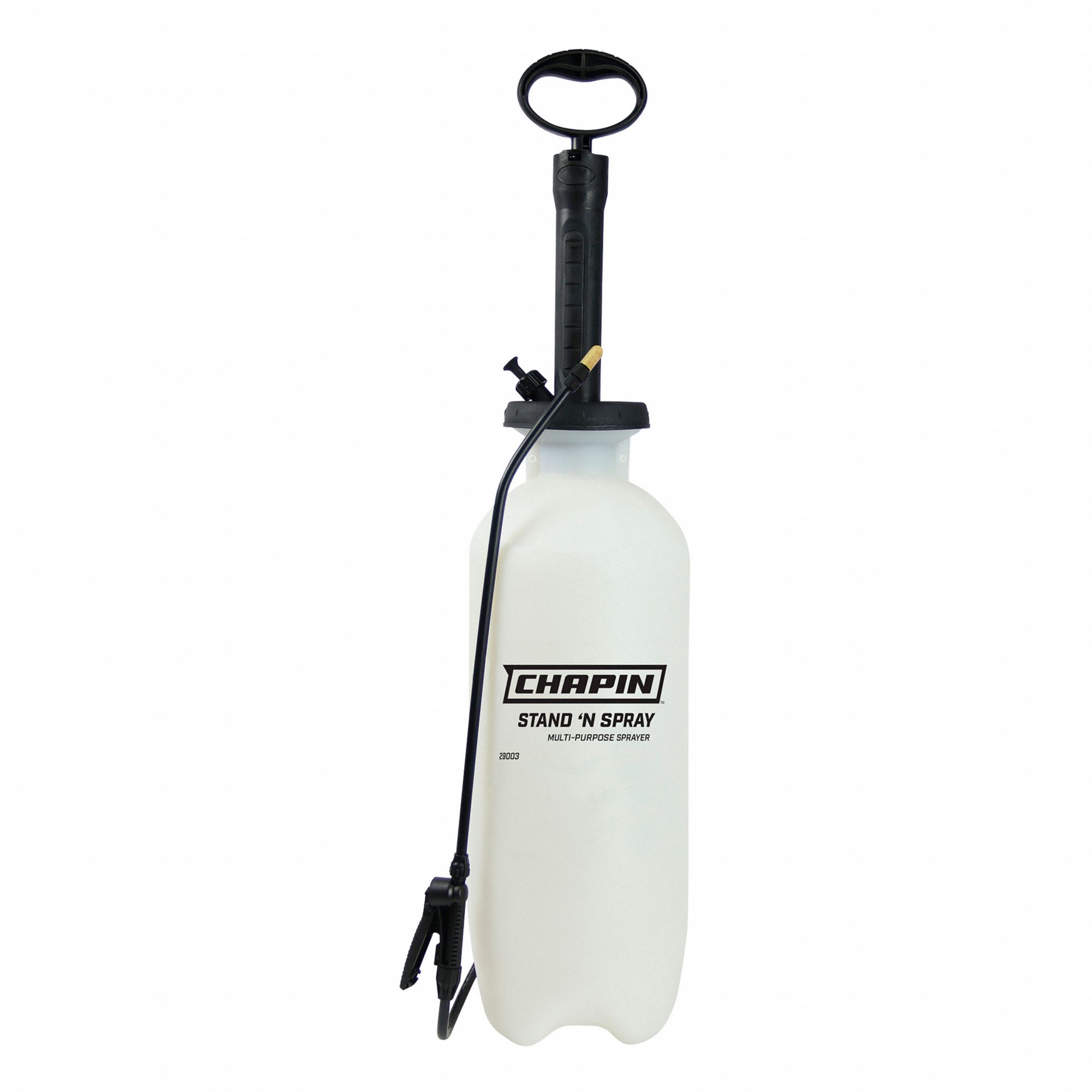 SPRAYER, STAND N SPRAY, 3 GAL/11.4 L, 34 IN HOSE/18 IN WAND, BRASS/PVC/POLY/NITRILE