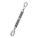 TURNBUCKLE, EYE & EYE, QUENCHED & TEMPERED ENDS, 1200 LBS, 3/8 X 6 IN, HOT DIP GALVANIZED STEEL