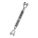 TURNBUCKLE, JAW & JAW, HEAT TREATED BODY, 2200 LBS, 1/2 X 6 IN, HOT DIP GALVANIZED STEEL