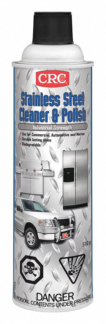 STAINLESS STEEL CLEANER & POLISH, BIODEGRADABLE, MILD PETROLEUM ODOUR, 510 G