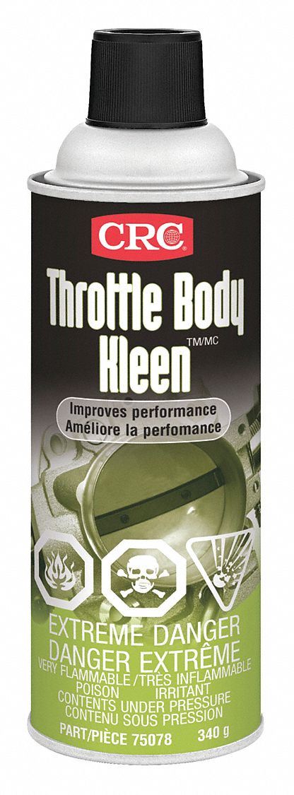 THROTTLE BODY KLEEN CLEANER, AEROSOL, FOR FUEL-INJECTED GASOLINE ENGINE, CLEAR, 340 G