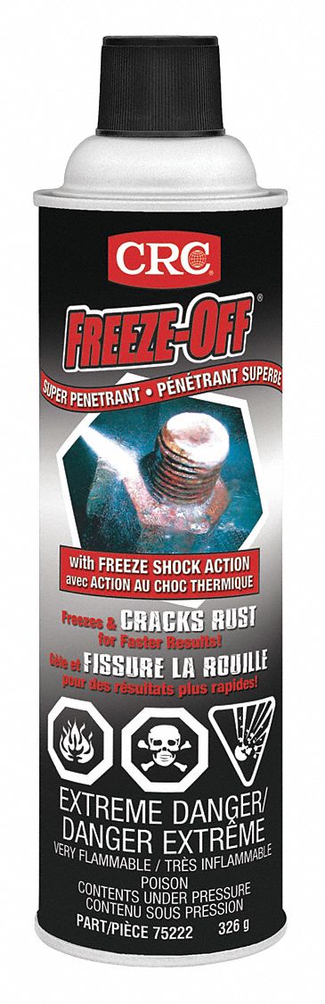 FREEZE-OFF SUPER PENETRANT, AEROSOL, MAX OPERATING TEMP 446 ° F, FLASH POINT 126 ° F, 326 G, CAN