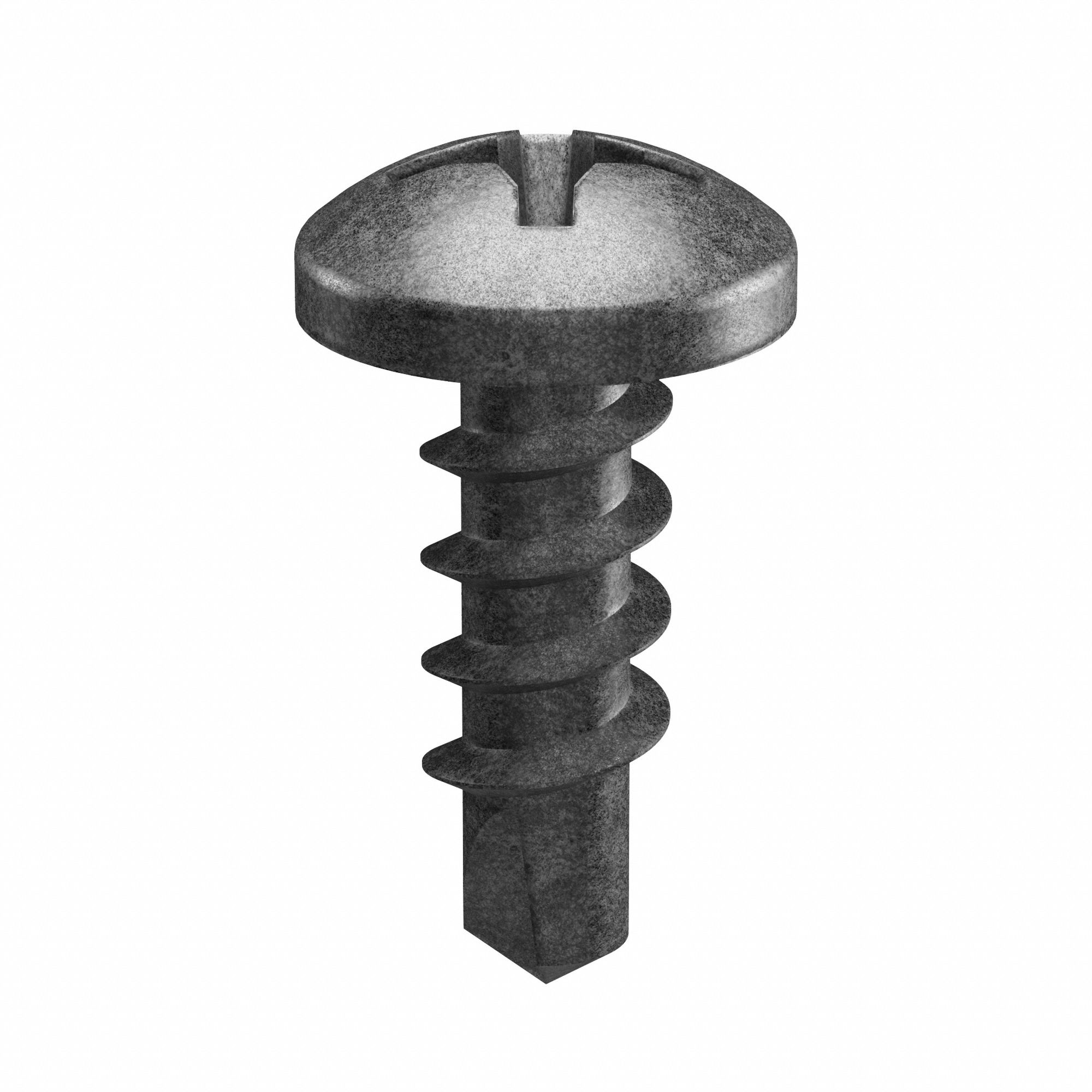 Self-Drilling Screw: #7 Size, 7/16 in Lg, Steel, Phosphate, Pan, Phillips, 10, 000 PK