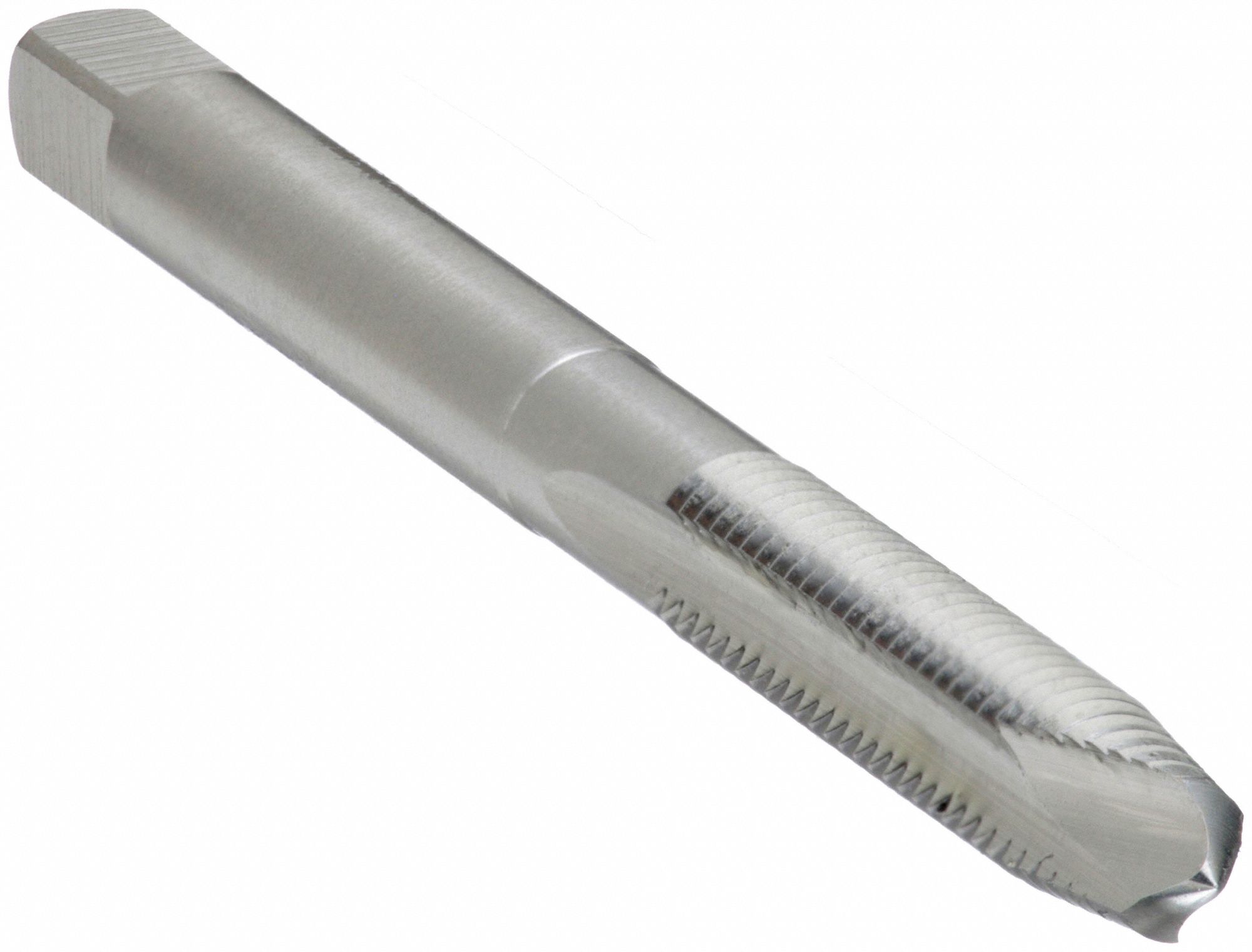 STRAIGHT FLUTE TAP, ¼"-20 THREAD, 1 IN THREAD L, 2½ IN L, PLUG, HIGH SPEED STEEL