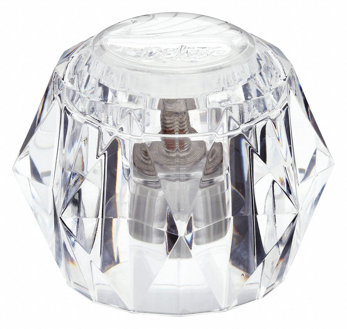 Handle: Delta, For 601/602/606*/611*/612/621/622/635/636/641/642 Series, Knob Handle, Plastic