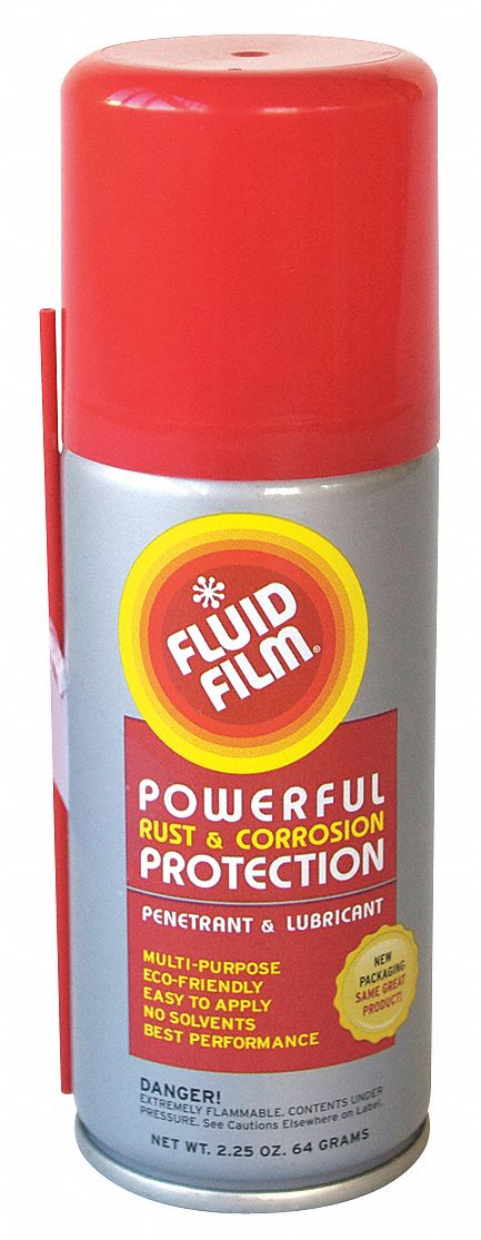 Corrosion Inhibitor: Wet Lubricant Film, Medium, Medium, 2.25 oz Container Size, AS
