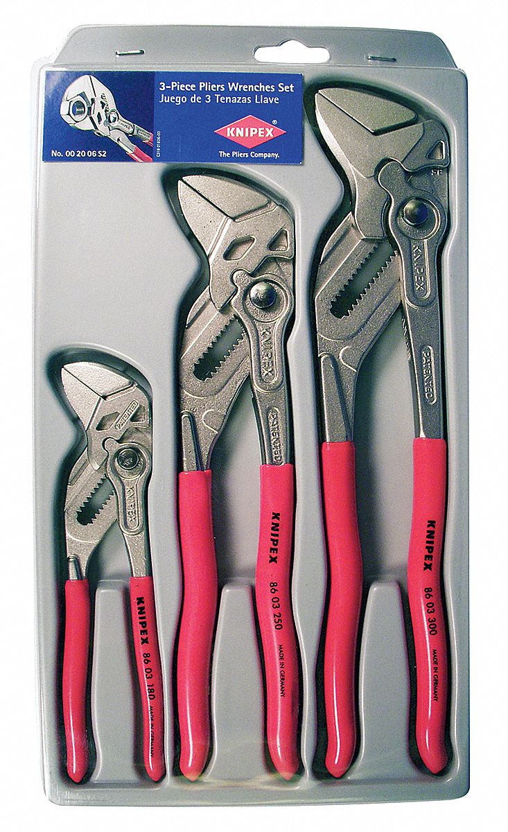 Knipex 3-Piece Pliers Wrench Set