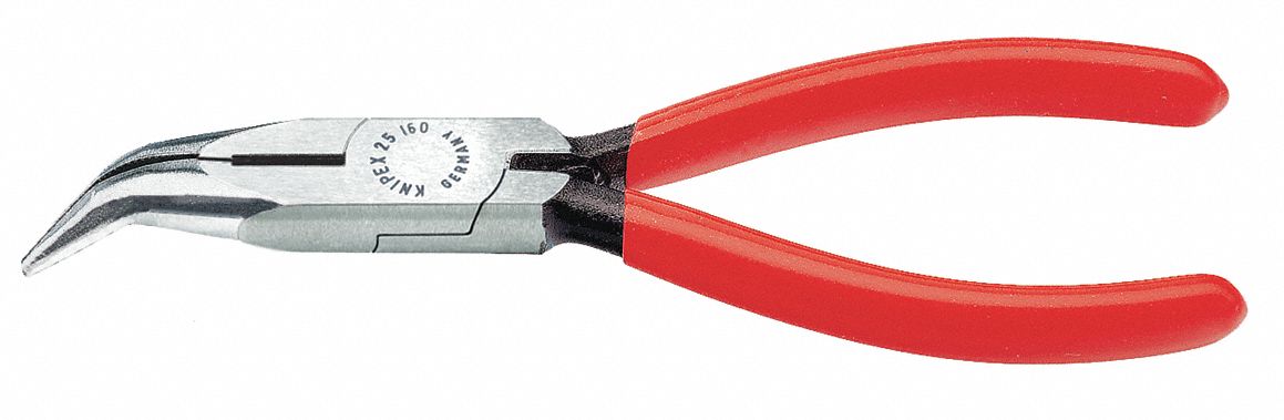 Bent Round Nose Plier, 6-1/4"