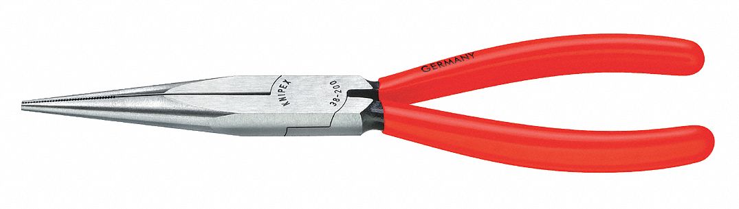 Needle Nose Plier, 8", Serrated