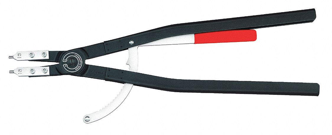 RETAINING RING PLIER, INTERNAL, FOR 122 MM TO 300 MM BORE DIA, 0.138 IN TIP DIA, 0 °  TIP ANGLE
