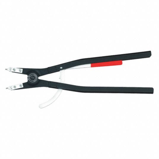 KNIPEX Angled Retaining Ring Pliers for Retaining Rings on Shafts