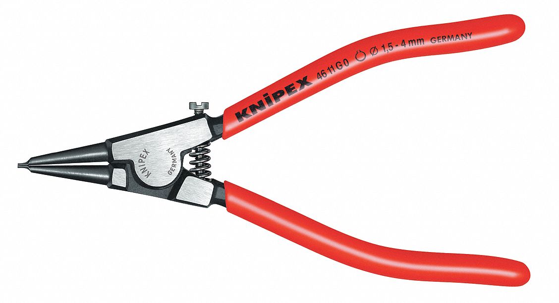 KNIPEX Angled Retaining Ring Pliers for Retaining Rings on Shafts