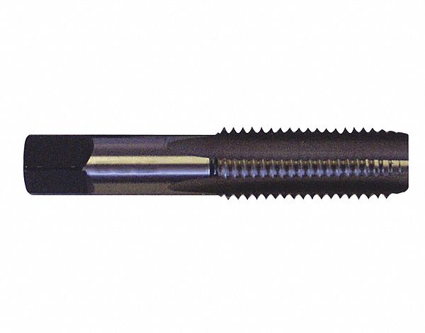 HAND TAP, HIGH SPEED STEEL, 7/16"-20, 3 5/32 IN OVERALL LENGTH