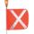 WARNING WHIP,HD FLAG,12 FT,LIGHT,REFL X