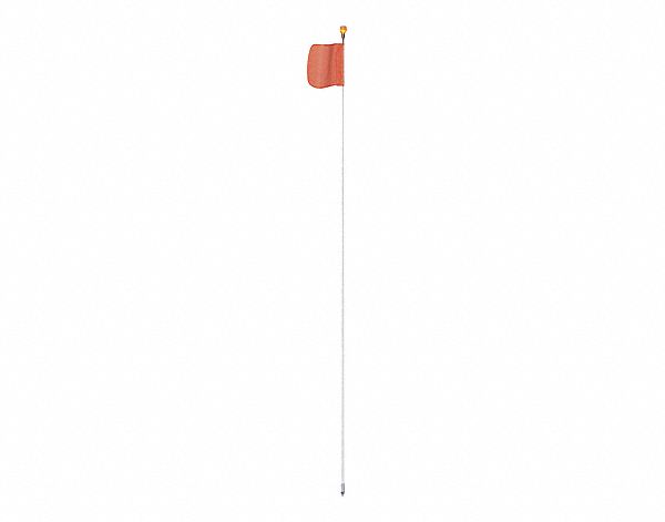 WARNING WHIP,HEAVY-DUTY FLAG,5 FT.